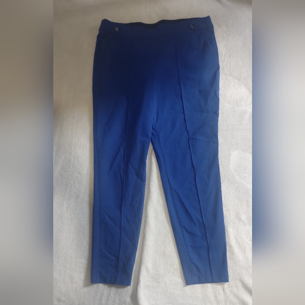 Pull On Cute Royal Blue Ankle Pants